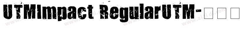 UTMImpact RegularUTM字体转换